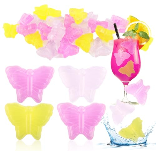 Eiswürfelform Wiederverwendbar*30 Stück, SilverChry Plastik Eiswürfel, Wiederverwendbare Eiswürfel Kunststoff, Eiswürfelform für Partygetränk, Eiskompressen im Gesicht