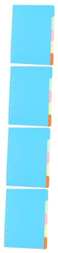 COHEALI 20 Stk Zeichen Papier Etikett Buch Trennlaschen Bunte Ordnertrenner Schulmappenteiler Farbige Ordner Farbige Heftklammern Aktennachfüllpapier Notizbuch-nachfüllpapier Papierstau