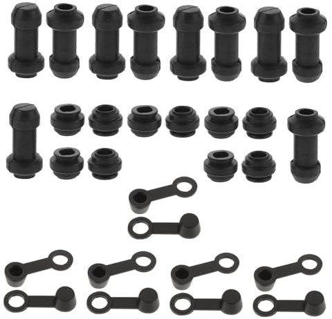 BUGUUYO 10sets Brake Pump Rubber Sleeve for Disc Brake Caliper Motorcycle Trailer Grease Fitting Caps Bike Accessories