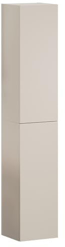 Lomadox Badezimmer Hochschrank in Kaschmir matt (2X Hängeschrank)