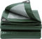 Bâche de protection, 1,5 x 10 m, vert militaire, imperméable, avec œillets, en tissu 130 g/m², indéchirable, résistante aux UV, à la moisissure, multi-usages pour meubles de jardin, bois, voiture