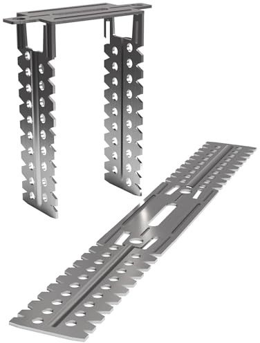 doitBau Direktabhänger – CD Profil Abhänger – verzinkter formstabiler Stahl 0,8mm – 125 x 30 mm Abhängehöhe, 200 Stück für Unterkonstruktion Trockenbau Decke Wand Unebenheiten ausgleichen