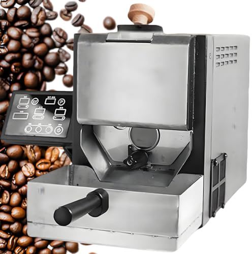 Tostatrice per Caffè, 700 W Macchina Tostatrice per Caffè, Con Pannello Di Controllo Semplice, 9 Profili Di Tostatura Integrati, Manuale/Automatico 2 in 1, Raffreddamento Rapido in 3-5 Minuti