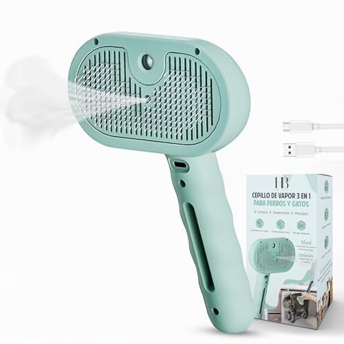 Home Blade Cepillo para gatos y Cepillo perro 3 en 1 – Limpia, desenreda y masajea – Ideal para reducir pelo muerto en casa, Cepillo gatos alternativa premium a guante quitapelos mascotas