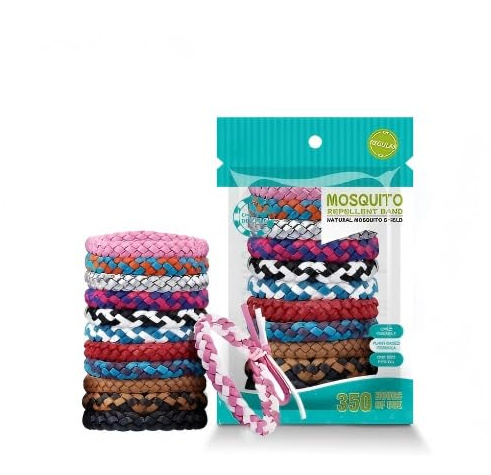 WUYIXUAN Mosquito Repellent Bracelet, 12 Pack Adjustable DEET-Free Bands, Natural Plant Formula, 300-Hour Waterproof Insect Protection Wristbands for Adults & Kids