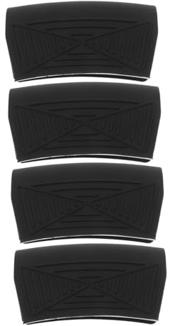 4pcs Silicone Heat Resistant Black Pot Handle Holder for Griddle | Non-slip Grip Sleeves, Protects Hands from Burns, Suitable for Cookware Use with Skillet and Pan