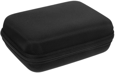 POPETPOP Bolsa Portátil Negra para Almacenamiento de Diseño Resistente y Material Eva para Viaje y Oficina