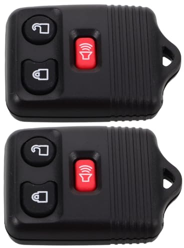 NUSITOU Telecomando Auto con 3 Pulsanti Portachiavi in Plastica Sostitutivo per Veicolo, Accesso senza Chiave, Segnale 315mhz Affidabile, 2 Pezzi per Controllo Sicuro e Portatile