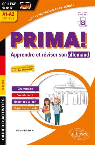 Prima! Apprendre et réviser son allemand 5e 4e 3e A1-A2 LV1-LV2: Cahier d'activités