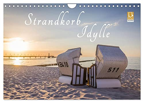 Strandkorb Idylle (Wandkalender 2026 DIN A4 quer), CALVENDO Monatskalender: Zauberhafte Impressionen von deutschen Stränden. (CALVENDO Natur)