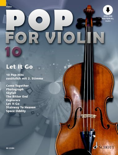 Pop for Violin: Let It Go. 10 Pop-Hits. Vol. 10. 1-2 violins.