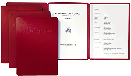 Pagna Bewerbungsmappe Supreme 3-teilig, aus satiniertem Premium-Karton