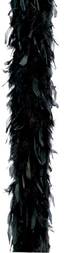 Guirca Fiestas GUI16342 - Boa mit schwarzen Federn, 1.80 m (40 Gramm)