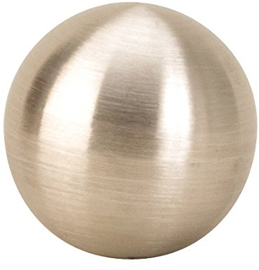 Lifestyle & More 6 Stück Moderne Deko Kugeln aus Edelstahl in Silber matt Durchmesser 4 cm