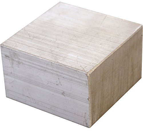 WoodRepair Alu-Kühleisen, Abkühlblock 50 mm x 50 mm, zum kühlen vom flüssigen Astfüller/Holzkitt bei Holzreparaturen/schäden