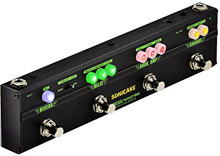 SONICAKE Gitarre Multi Effekte Pedal Classic Rock Tone Distortion Chorus Delay Reverb Cab Sim Gitarrenpedal RockStage
