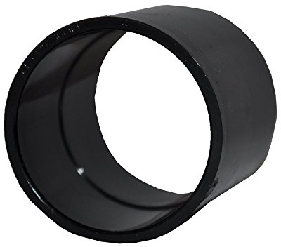 Solvent Black 50mm (56mm) Waste Pipe Coupling - Pack of 2