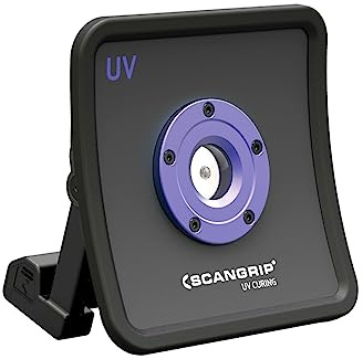 Scangrip 03.5802 Nova-UV S Akku-LED-Arbeitsleuchte für UV-Härtung