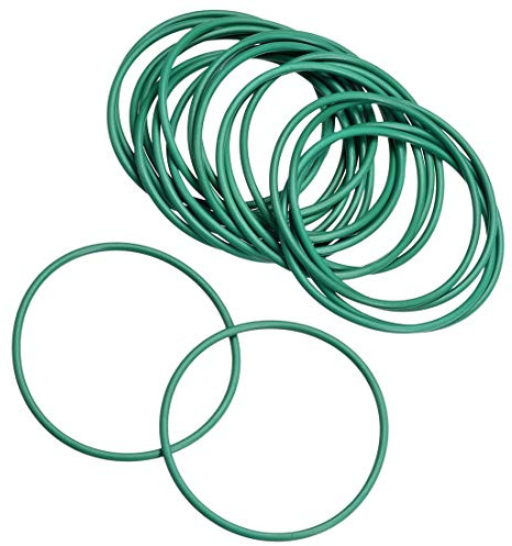 sourcing map 20 Stück O Ring 35mmx38mmx1.5mm FKM Dichtungsringe O-Ringe Fluor Gummi Öl Säure Unterlegscheiben für Industerie Maschinen Auto Reparatur Wärmebeständigkeit