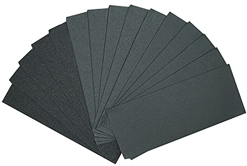 Lamondre Schleifpapier Set 30 Stück,Körnungen 1000 2000 3000,Nass und Trocken für Schleifen und Polieren von Holz,Metall,Automobil,Glas,9 x 3,6 Zoll