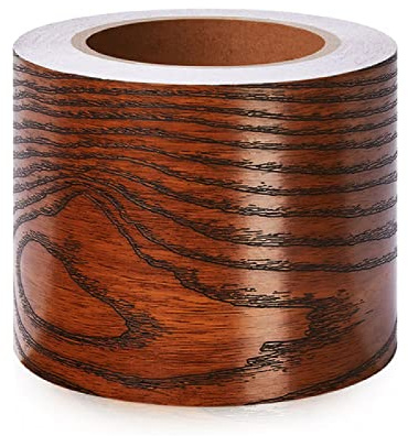 Dostear TapetenbordüRe Selbstklebende BordüRe Wand Wohnzimmer Tapeten Fliesenaufkleber Bad Dekoband Selbstklebend Braunes Rosenholz 30cm X 500cm