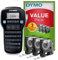 DYMO LabelManager 160 Tragbares Beschriftungsgerät Starter-Set | Etikettiergerät mit QWERTZ Tastatur & Einfache Textbearbeitung | mit 3 Rollen | für D1 Etiketten in 6, 9 und 12mm Breite