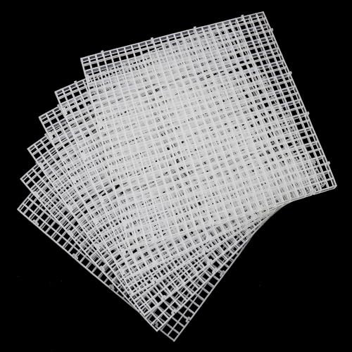 ALEGI Aquarium Fish Tank Divider Plastic Egg Crate Aquarium Filter Bottom Tray Plastic Grid (L 6pcs)
