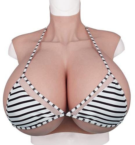 Brustprothese künstliche brüste Brustformen Silicone Filled Silikon Gefüllt H Cup, Brustprothese Künstliche Brust Brustprothese, Fake Brust Für Crossdresser Transgender Silikon gefüllt, Bräunen