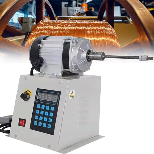 YANGYMM Automatic Coil Winding Machine Precision Digital Control Coil Winder, Electric Winding Machine Adjustable Speed Winding Tools Work Efficiently and Precisely,650w