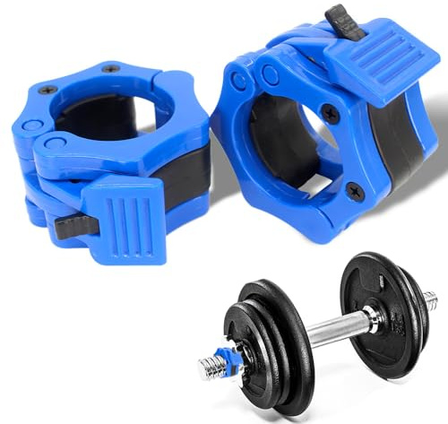 TOEECY 2 Stück Hantelverschlüsse Hantelstangen Verschluss 50mm, Hantel Schnellverschluss Barbell Clamp Langhantel Verschluss für Sicheres Training und Schnellwechsel Hantelscheiben