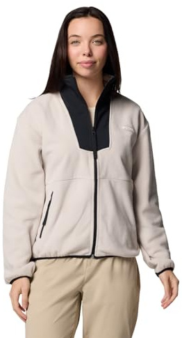 Columbia Pile da donna Sequoia Grove con zip intera, Pietra scura/Nero, XX-Large