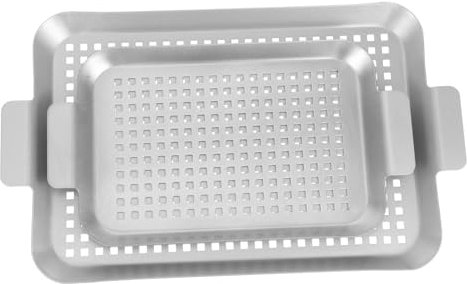 KITANDOVE Multifunktions-serviertablett Ofen Backblech Mit Griffen Für Kekse Und Braten Perforiertes Design Zum Gesunden Grillen Backset Für Hobbyköche