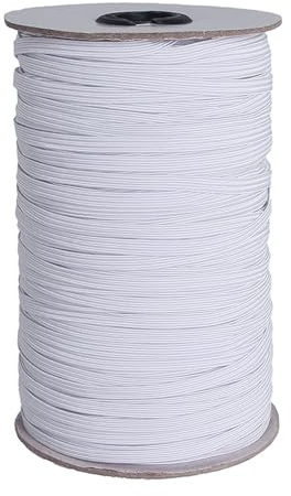 Pizsieat Cinta elástica de 73 metros para costura, 10 mm, poliéster y goma, 1 cm, para costura y hogar, manualidades