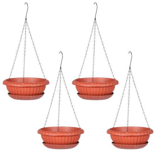 SUPVOX Lot De 4 Pots De Fleurs Suspendus Élégants en Demi-Cercle pour Plateaux À Plantes pour La Maison