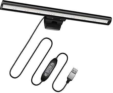 Angoily Multifunktionale Monitor-hängeleuchte - Computer-bildschirm-lichtleiste - Weißes Desktop-licht - Augengesundes Bildschirmlicht