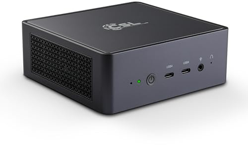 Mini PC CSL VenomBox 7640HS, AMD Ryzen 5 7640HS 6X 4300 MHz, 2000 GB M.2 SSD, 64 GB DDR5-RAM, Radeon 760M Grafik, HDMI 2.1, USB 4.0, BT 5.3, AX WLAN