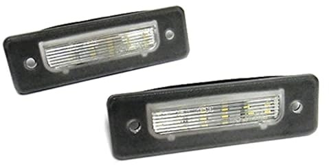 Vuzmode 2x LED Licence Number Plate Light White Canbus, for 3 5 6 7 Series E30 E28 E24 E23 E26 M1 Z1 License Plate Bulbs