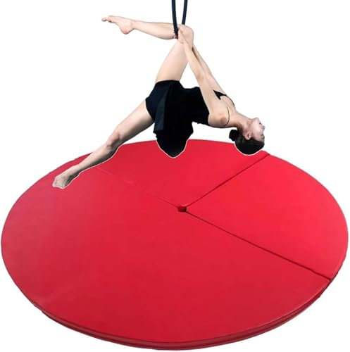 TUPOSTAR Rundstangen-Crash Matte, Fitness-Tanzstange Matten, Schwarze, Faltbare Gymnastik-, Dickes Crash Pad Aus Epe-Schaum, Trainings-StoßDäMpfungskissen,F,150x3cm
