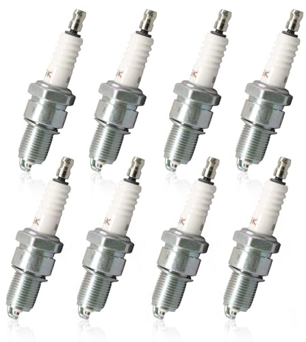AUMEL 8pcs BP5ES Bougie D'allumage Kit pour Honda GX160 GX120 GXV120 GXV160 5HP 196cc et Moteurs, pour NGK 7734, pour Torch F5RTC 98079-55846
