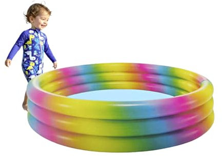 Piscina Hinchable (147x33cm) Infantil y Adultos, Piscinas para Niños Bebés y Adultos, Jardín Exterior o Interior, Fabricado en Vinilo Resistente, (147x33cm S)