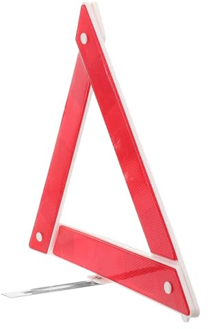 Sosoport Triangle Avertissement Réfléchissant Pliable Plastique Présignalisation Voiture Sécurisée et Portable pour Urgences sur Route