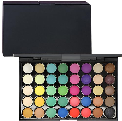 40 Color Eye Shadow Pallets for Women, Eye Shadow Palette, Matte and Shining Finish, Long Lasting Blendable Makeup, Deformed Eye Shadow Palette for Daily and Professional Use