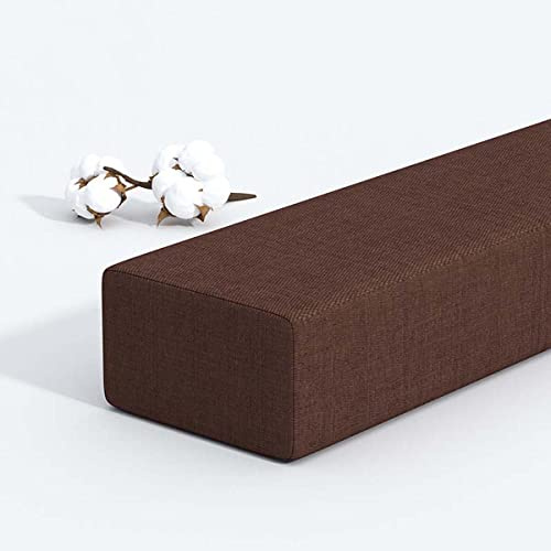 Cuscino lungo per letto, colma lo spazio tra la parete della testiera o la pediera, per letto singolo/matrimoniale/king size, rettangolare, cuscino spesso per braccioli, dimensioni personalizzate