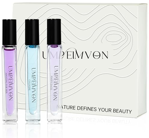 3 Pack Pheromone Perfume Oils for Women, Long Lasting Roll On Perfume Oil
