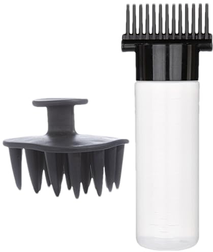 Applicatore Bottiglia A Forma Di Pettine | Massaggiatore In Pelle Capelluto | Pettine Applicatore Per S - Multifunzionale Massaggiatore In Pelle Capelluto Tintura Parrucchiere Donne
