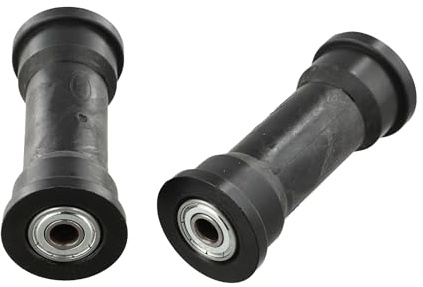 BEAZOOM 2 ruedas de rodamiento para máquina de remo, rodillo de polea de plástico de 91 mm con agujero de 8 mm, tubo rectangular de 80 mm, equipo de fitness