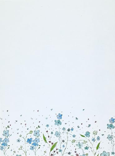 Blue Flowers Boxed Stationery (Letter-Perfect Stationery)