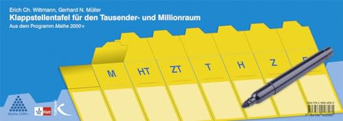 Klappstellentafel für den Tausender- und Millionraum: Aus dem Programm Mathe 2000+