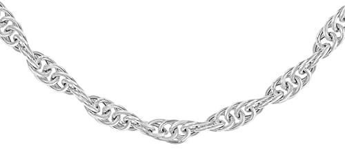 Tuscany Silver Damen Zopfkette Sterling Silber 46cm/18zoll