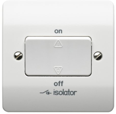 Mk K4859WHI 3-Pole Fan Isolator with No Lock and Key